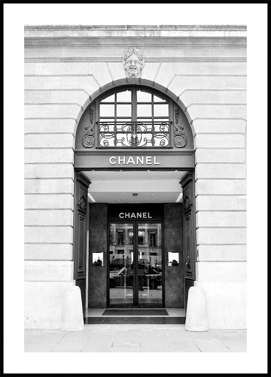 Chanel Boutique Black and White Poster