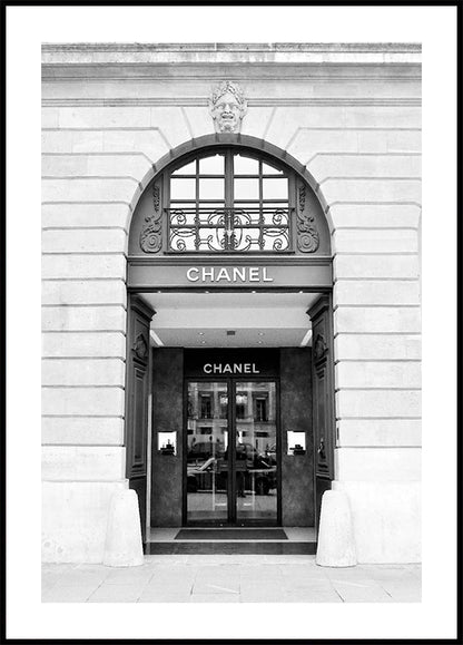 Chanel Boutique Black and White Poster