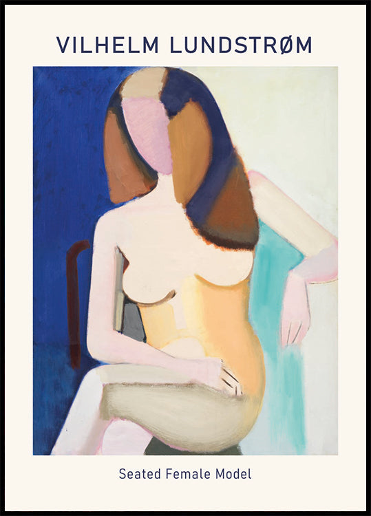 Vilhelm Lundstrøm, Seated Female Model Poster