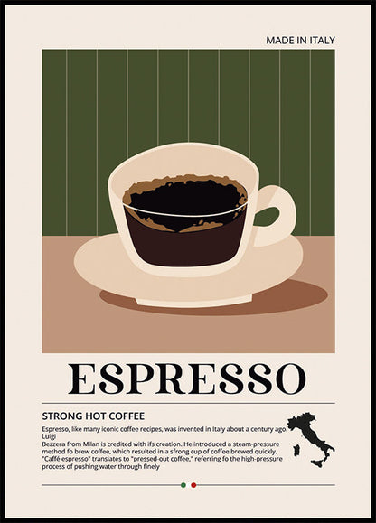 Espresso Strong Coffee Poster