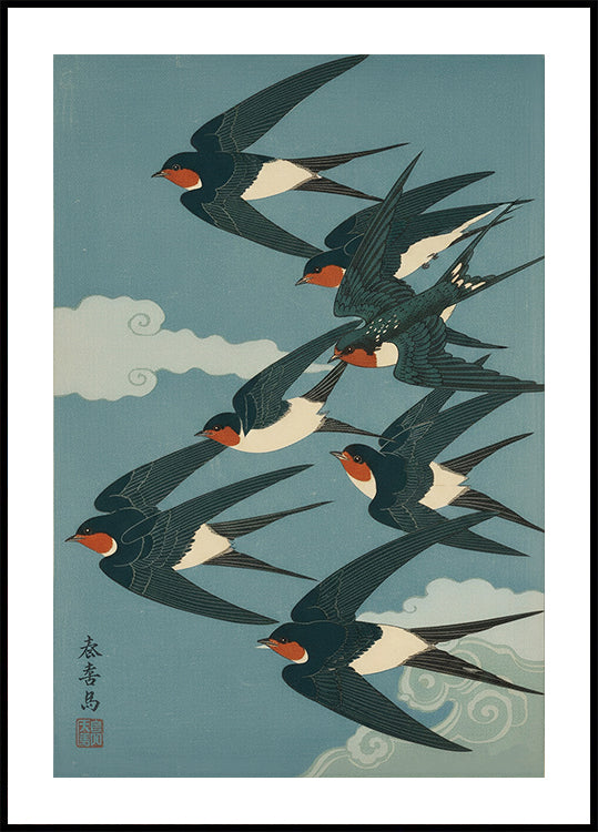 Swallows Harmony Poster