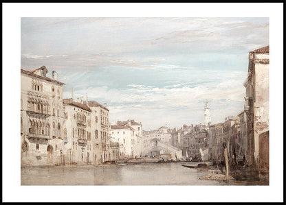 Grand Canal View in Venice Poster