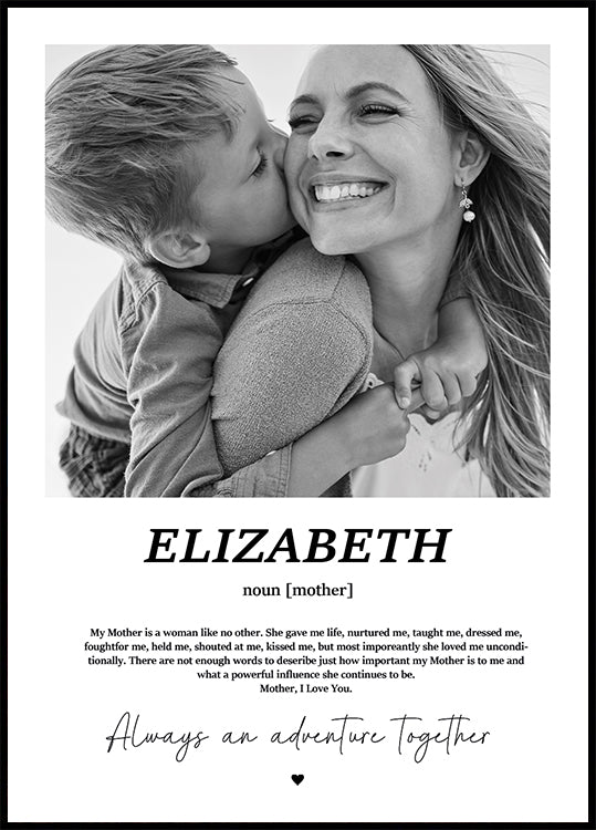Personalized Mother Photo Poster