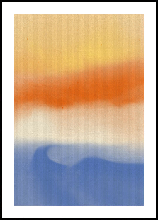 Abstract landscape in vivid colors Poster