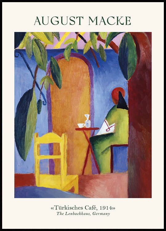 Turkish Cafe, August Macke Poster