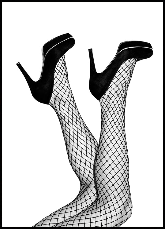 Fishnet Heels Poster