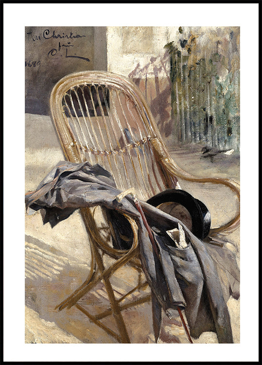 Study of Still Life with Chair Poster