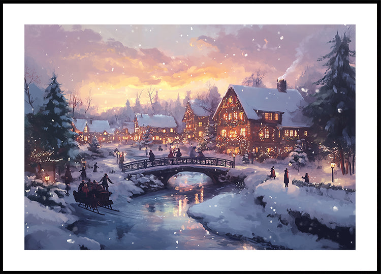 Pictufy Christmas Village Poster