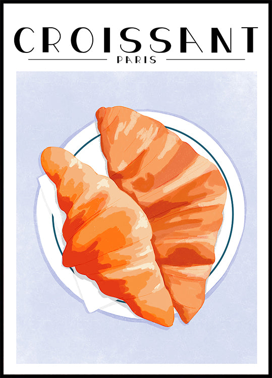 Croissant - Paris Poster