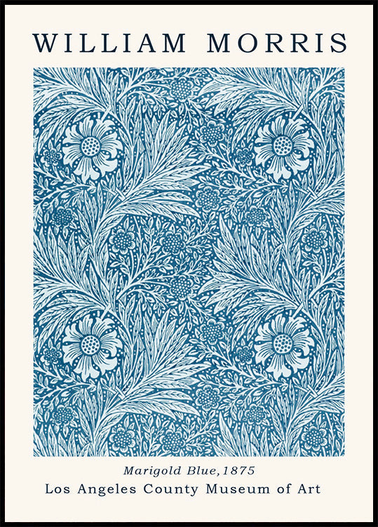 Marigold Blue Poster
