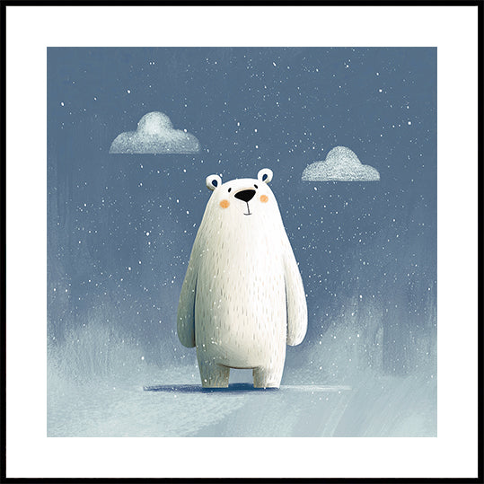 Happy polar bear no 02 Poster