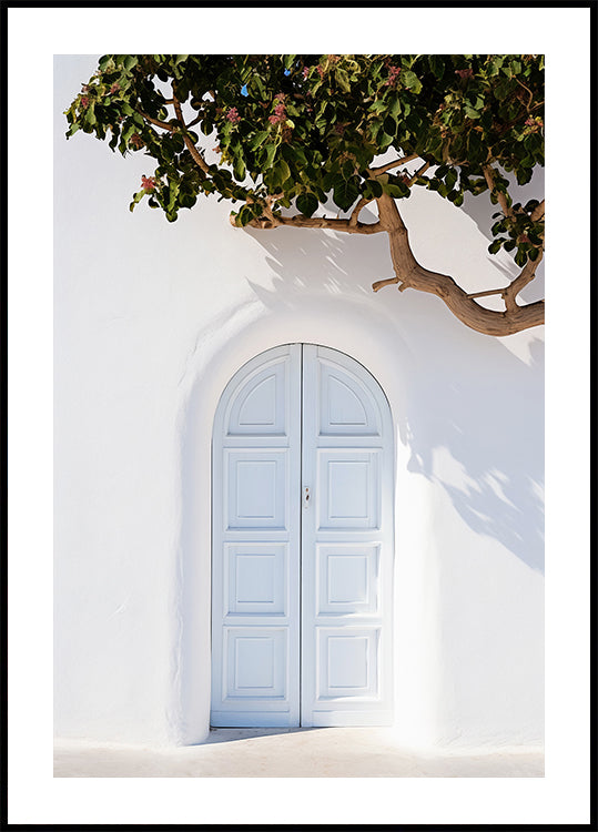 Blue Door, Mediterranean Architecture Poster