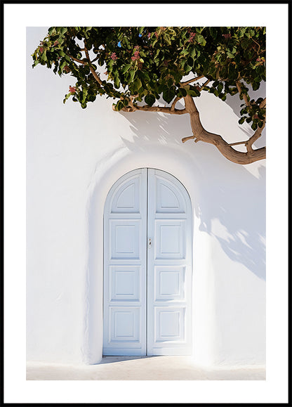 Blue Door, Mediterranean Architecture Poster