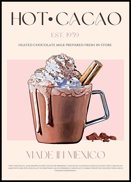 A Mug of Creamy Hot Cacao Poster