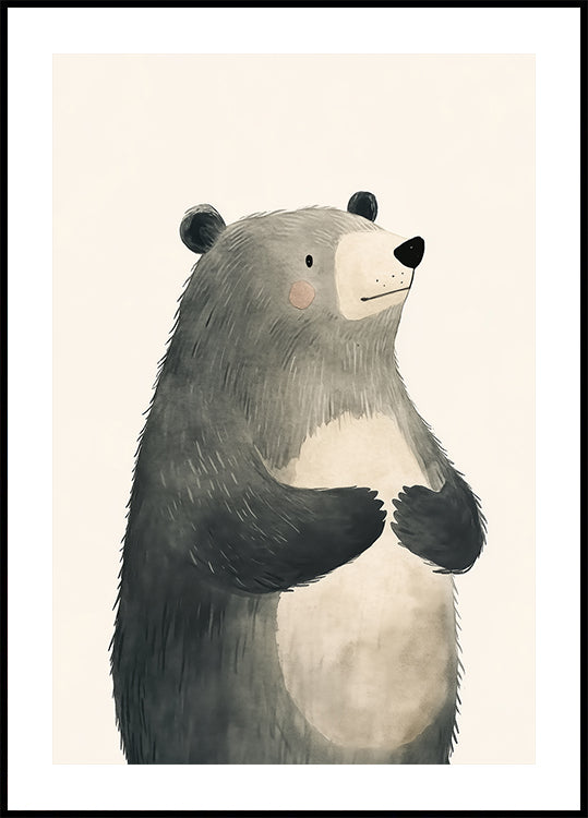 Gentle Standing Bear Poster