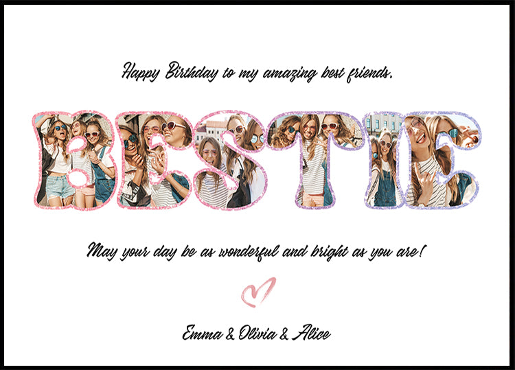 Best Friend Birthday Personal Poster