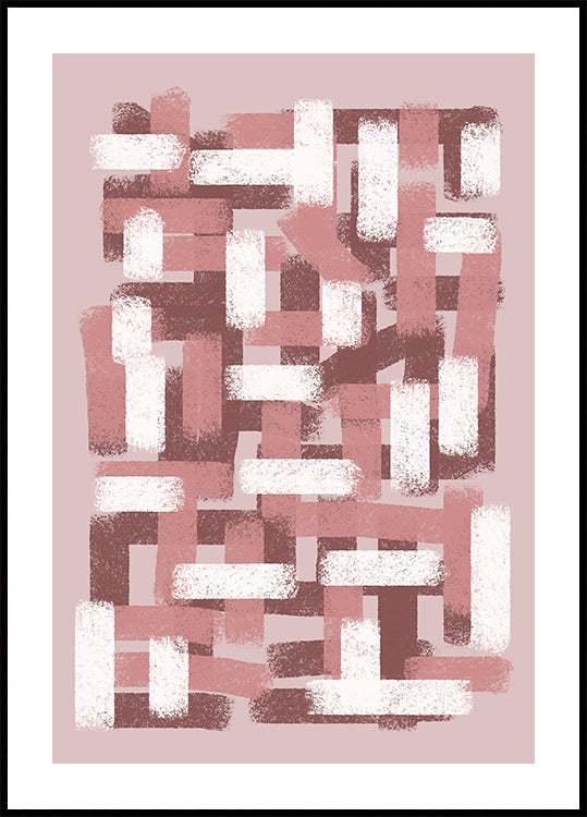 Blush Grid Poster