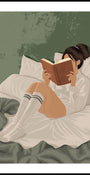 Girl Reading book Poster