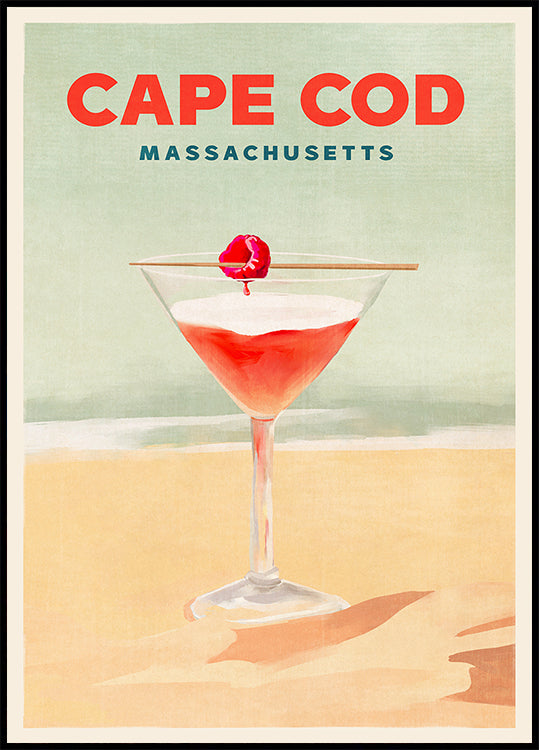 Cape Cod Cocktail Tall Poster Poster