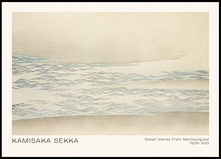 Ocean waves by Kamisaka Sekka Poster
