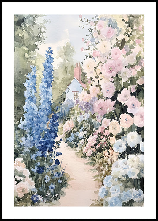 Cottage Garden Path, Children’s Nature Poster