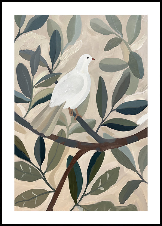 Dove In Tree  Poster