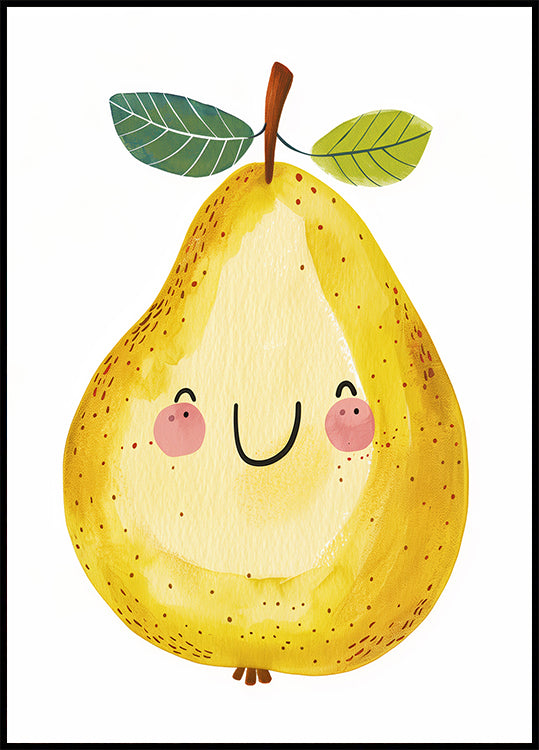Smiling Yellow Pear Poter