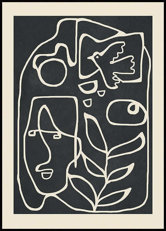 Paleolithic Abstract Art Poster