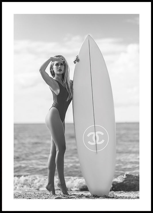 Chanel Surfboard in Style Poster