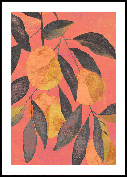 Vibrant Pear Grove Poster