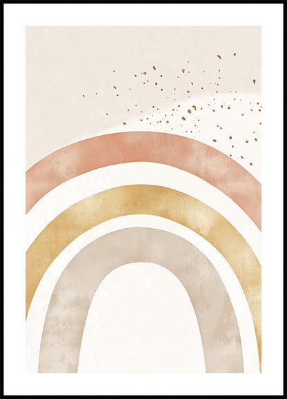 Soft Boho Rainbow Poster