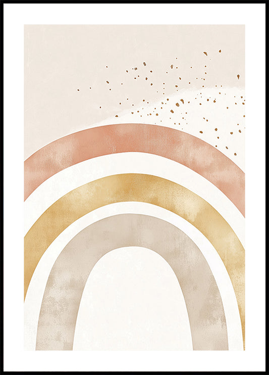 Soft Boho Rainbow Poster