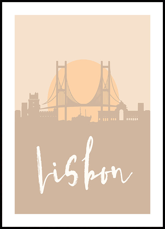 Skyline Earth Tone 2 39 Poster