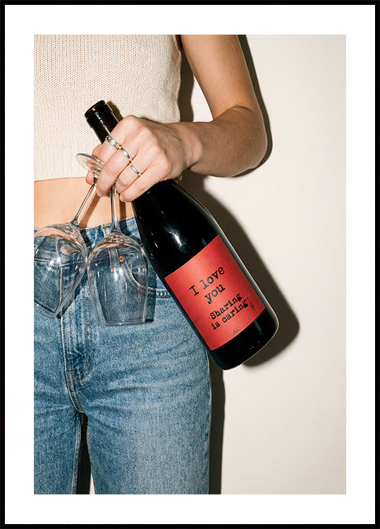Love and a Bottle of Wine Poster