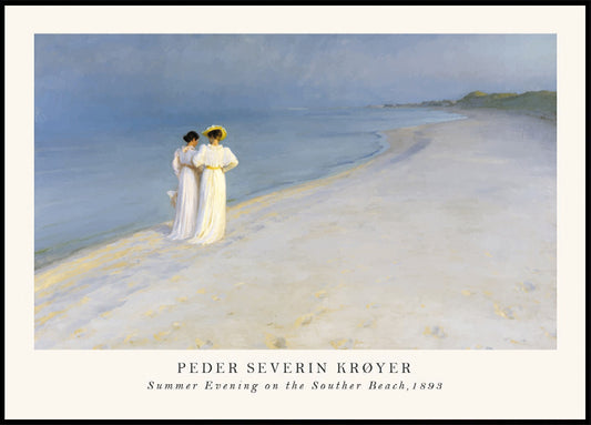 Summer Evening on the Souther Beach Poster