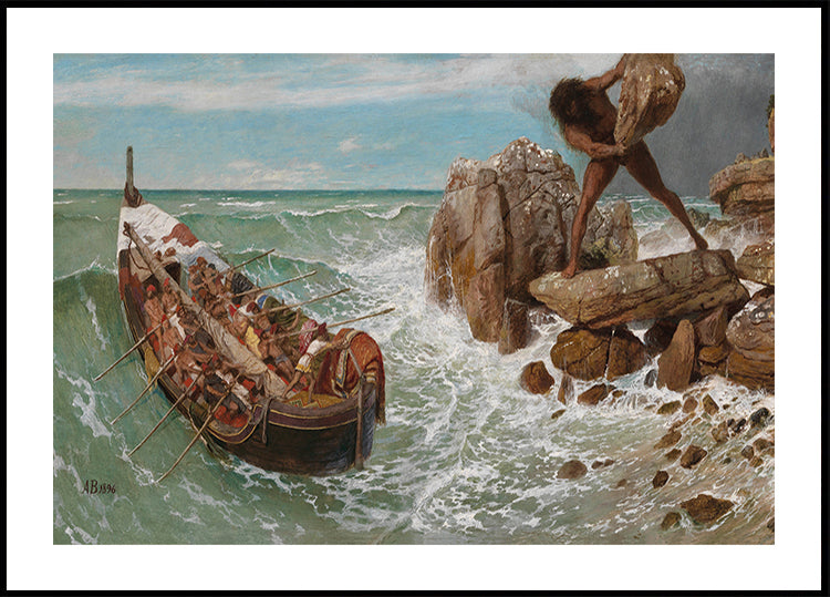 Arnold Bocklin-Odysseus and Polyphemus Poster