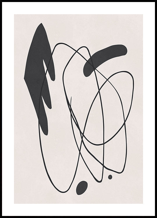 Expressionist forms and lines 11 Poster