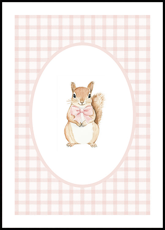 Squirrel Watercolor Poster