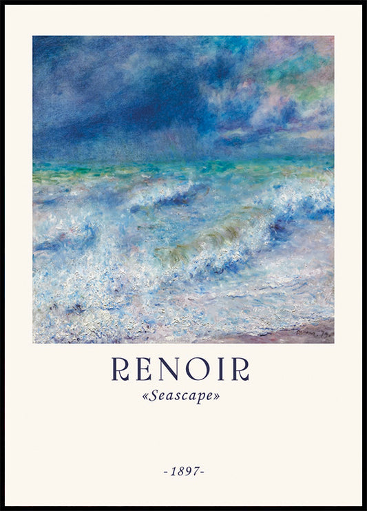 Seascape, Impressionist Ocean, Renoir Coastal Waves Poster