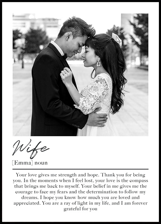 Wife Personalized Poster