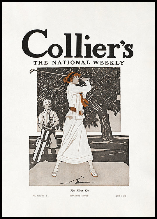 Collier&#039;s, the National Weekly, the First Tee (1912) Poster