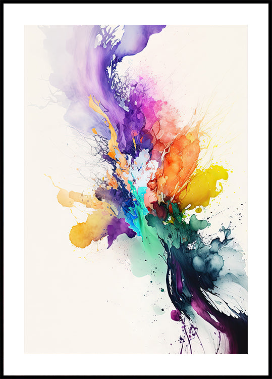 Vibrant Color Burst  Poster