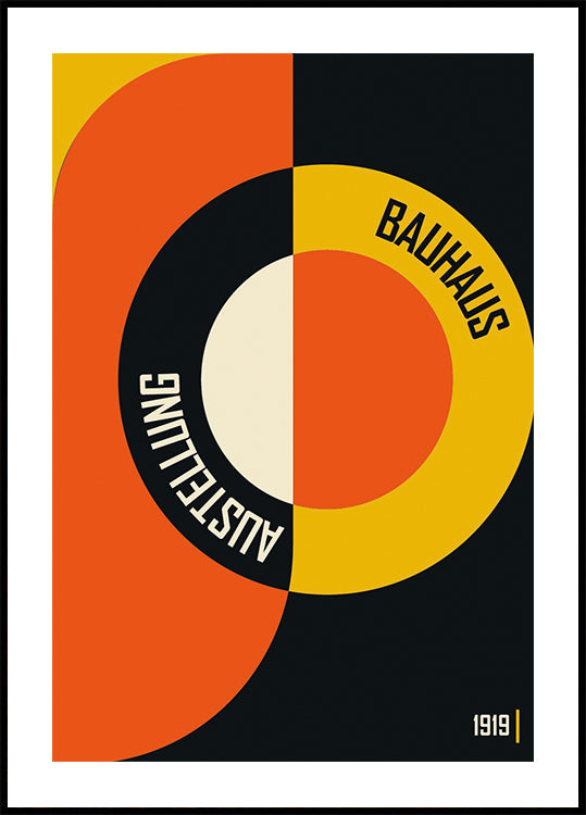 Bauhaus Color Shapes No.1 Poster
