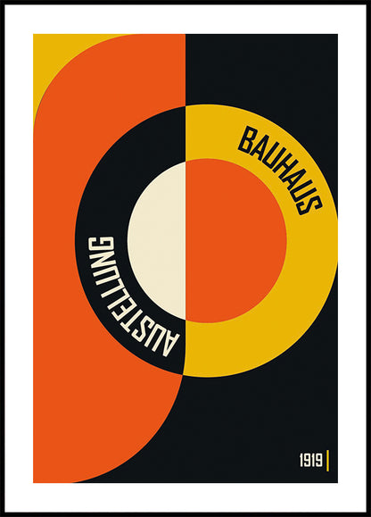 Bauhaus Color Shapes No.1 Poster