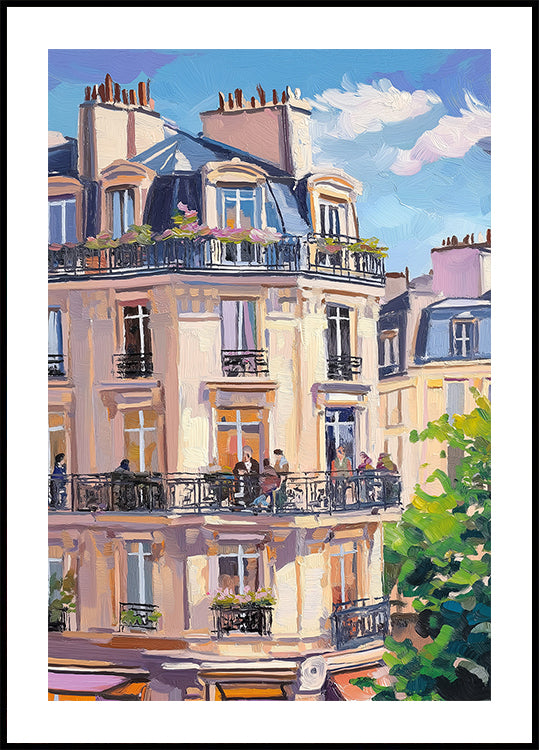 Paris Building Poster