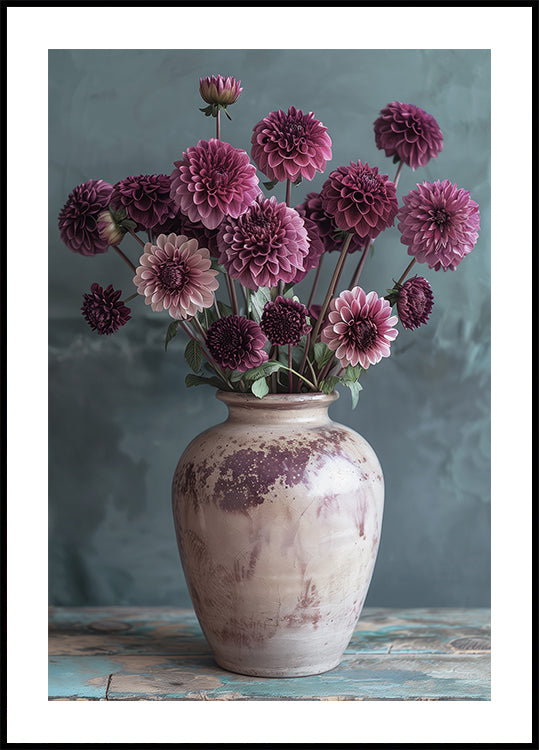 Purple Dahlia Elegance Poster