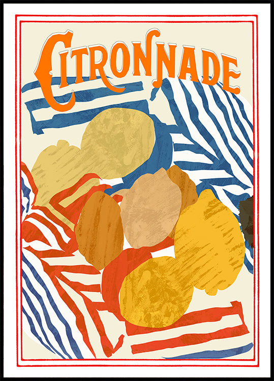 Citronnade Blue and Red Poster