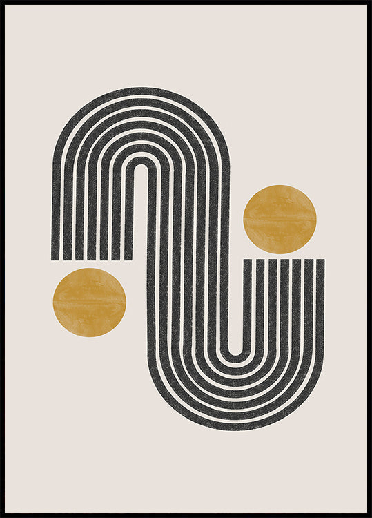 Curved Harmony Poster