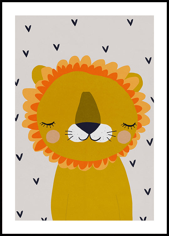 Dreamy Lion Poster