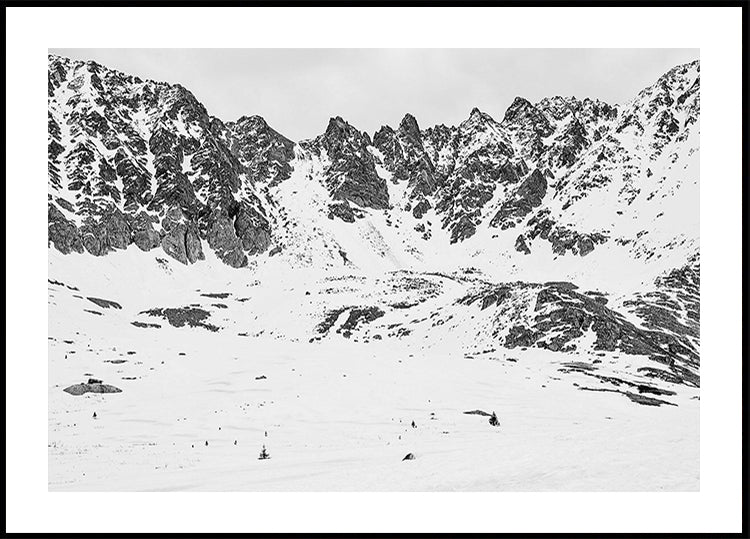 Snowy Mountain Peaks Poster